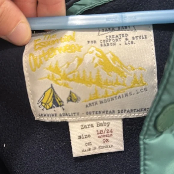 Zara baby Forest Green Puffer Coat - Picture 3 of 3